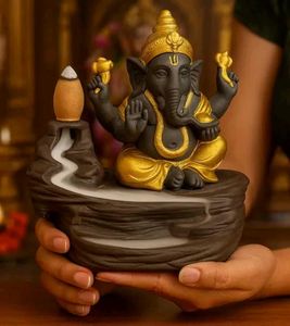 Ganesha Idol  Home Decor-10 cones for Smoke