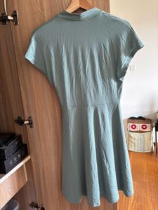 Sea green faux Wrap Dress