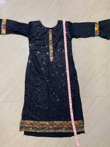 Elegant Printed Kurta with Colorful Accents