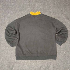 Graphic Print Turtleneck Sweatshirt