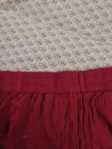 W Red palazzo Trousers