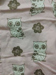 Pink Owl Print Button-Up Shirt