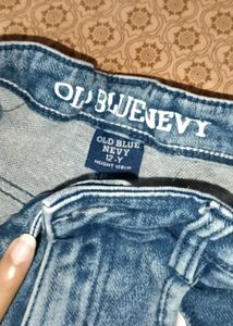 Boys Blue Cargo Jeans – Wide Leg