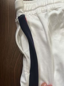 USPA White Track Pants L XL