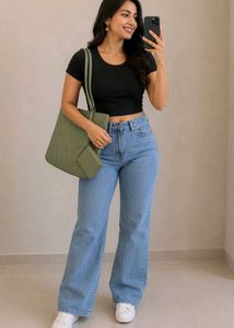 Quilted Handbag with Pouch