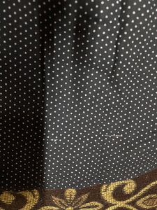 Black Shirt With White Small Dots All Over