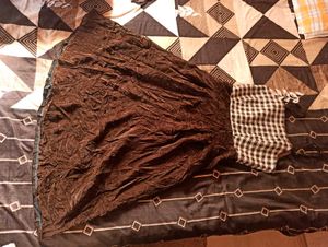 Sleeveless Crashed Velvet Dress