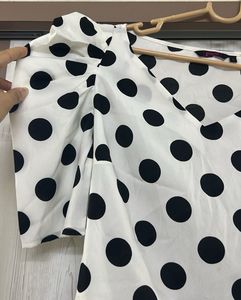 Polka Dot Black N White Top