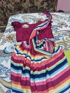 Colorful beautiful saree dress Set