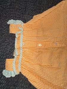 Adorable Baby Girl's Turtle Romper