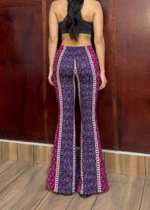 Pinteresty Boho Print Flare Pants