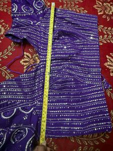 Purple lehnga