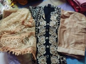 Embroidered Kurta Set with Dupatta