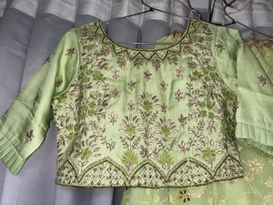 Lucknowi Design Moti Work Legenga Choli Set