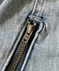 H&amp;M Cropped Denim Biker Jacket