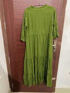 Green maxi Dress In L Size ,New One,Final Price ❤️