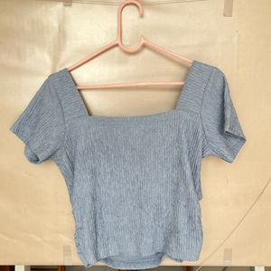 Stylish Ruched Square Neck Top