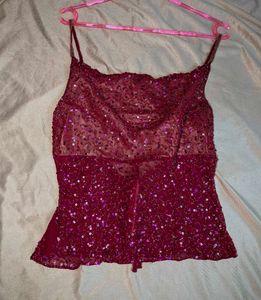 Y2K Stunning Embellished Chatpata Top