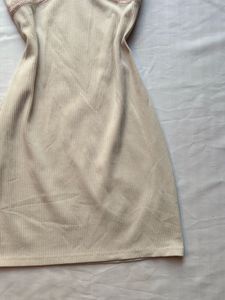 Cream Lace Trim Slip Dress