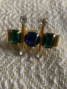 Vintage Blue & Green Gemstone Ring