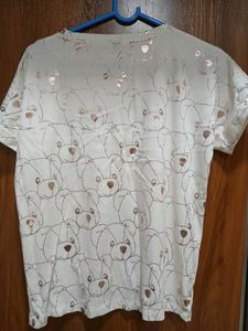 Cute Teddy Bear Graphic T-Shirt