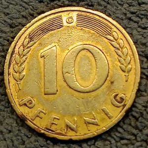 1950 Germany's 10 Pfennig Coin