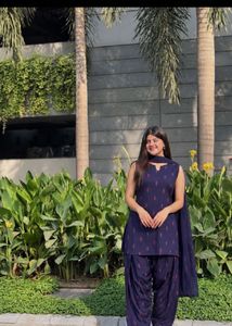 Women's Printed Rayon Kurta Set with Farshi Salwar