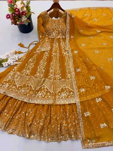 Exquisite Mustard Lehenga Choli
