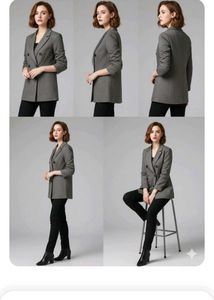 Bonpoint Girl Grey Tweed (Wool and Mohair) Coat