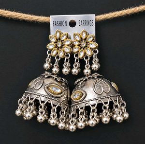 sets of 4 Boho Jhumka Earrings Set oxidise