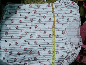 White Floral Print Kurti