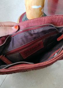 Woven Leather Crossbody Bag