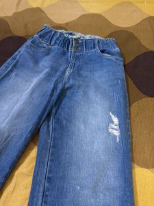 Distressed Flare Jeans