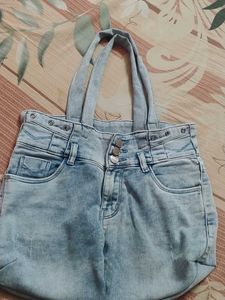 Upcycled Denim Tote Bag