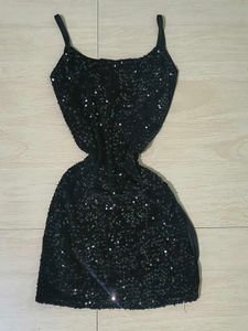 Sparkling Sequin Black Bodycone