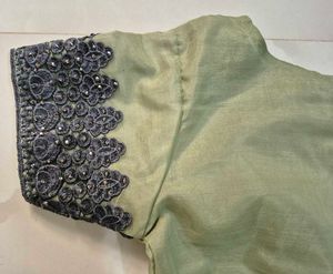 Embellished Sleeve Blouse