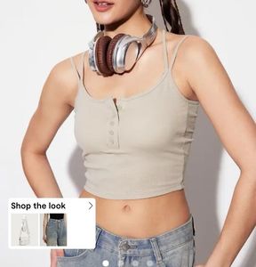 Tan Henely Crop Top