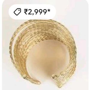 Gold Multi-Strand Cuff Bracelet