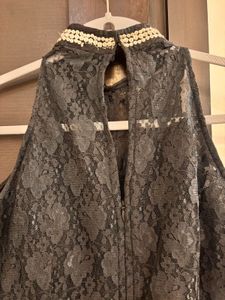 Partywear Black Lace Jumpsuit (padded)