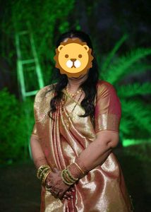Elegant Silk Saree golden brown