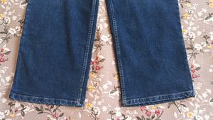 Wide Leg Blue Denim Jeans