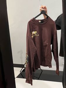 Brown Graphic Long Sleeve T-Shirt
