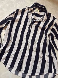 Classic Striped Button-Up Shirt