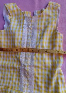 Yellow Stylish Frock- 5 To 7 Years