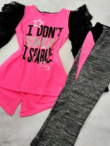 🆕 Girls' Sparkle Outfit 🎀
