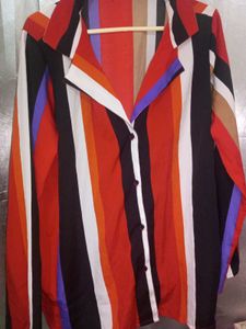 Boohoo Multicolor Striped Shirt