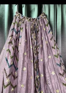 Lavender purple Heavy Work lehenga set