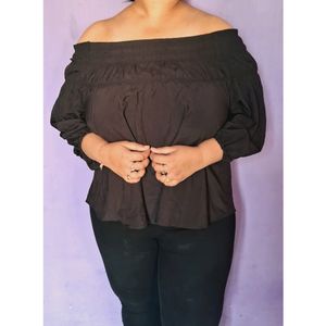 Plus Size Off Shoulder Top