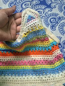 VIRAL Crochet Rainbow Tank Top