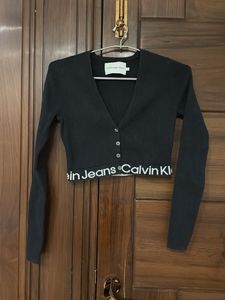 Calvin Klein Cropped Cardigan